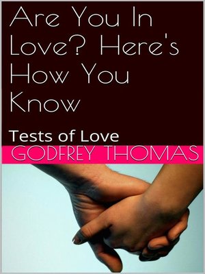 cover image of Are You In Love? Here's How You Know